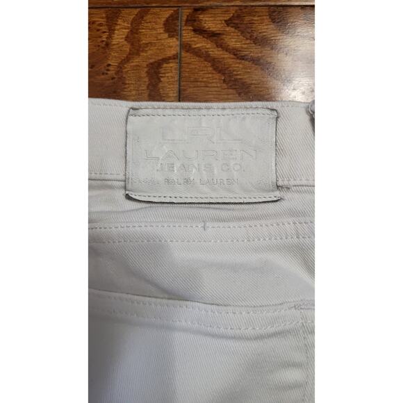 LRL Ralph Lauren Mid Rise Classic Straight Jeans Women's Size 6 White - Picture 15 of 15